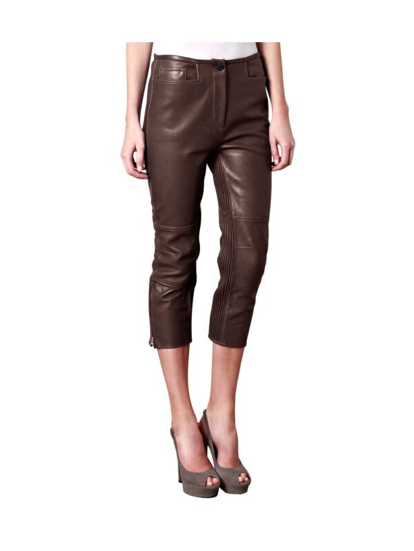 Athleisure Rise Leather Capri