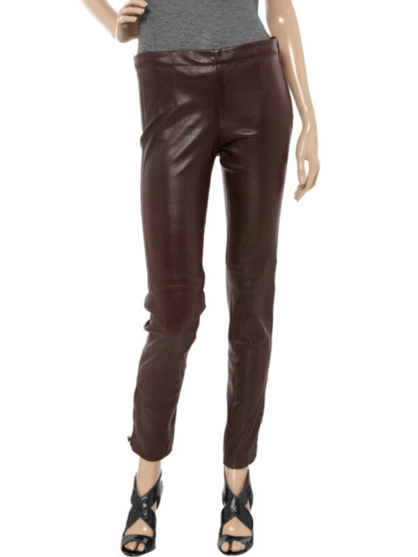 Elegant Affordable Leather Pants Front