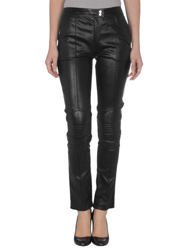 Exquisitely Designed Leather Pants Front