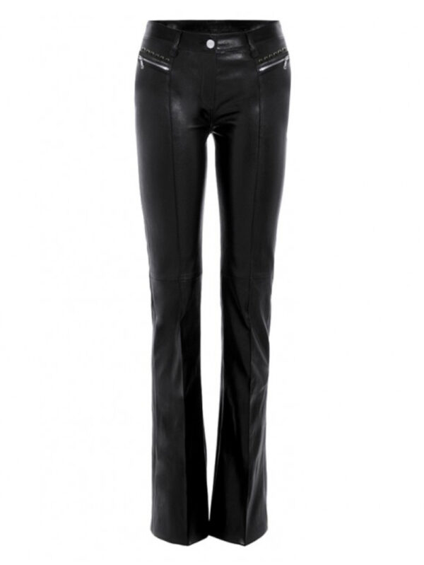 Halloween Bootcut Leather Pants Front