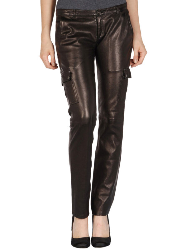 Haute Urban Leather Pants Front