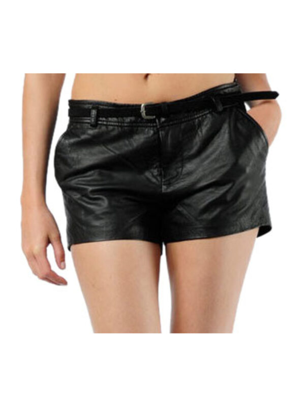 Hip & Cool Leather Shorts Front