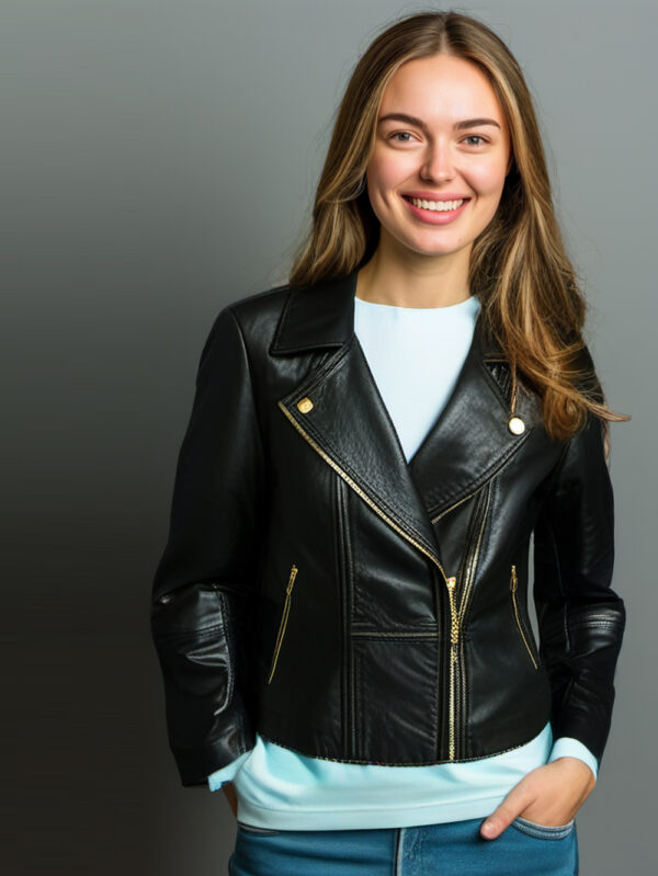 Hip Front Moto Jacket