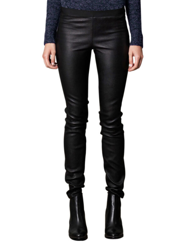 Marvelous Slim Leather Pants Front