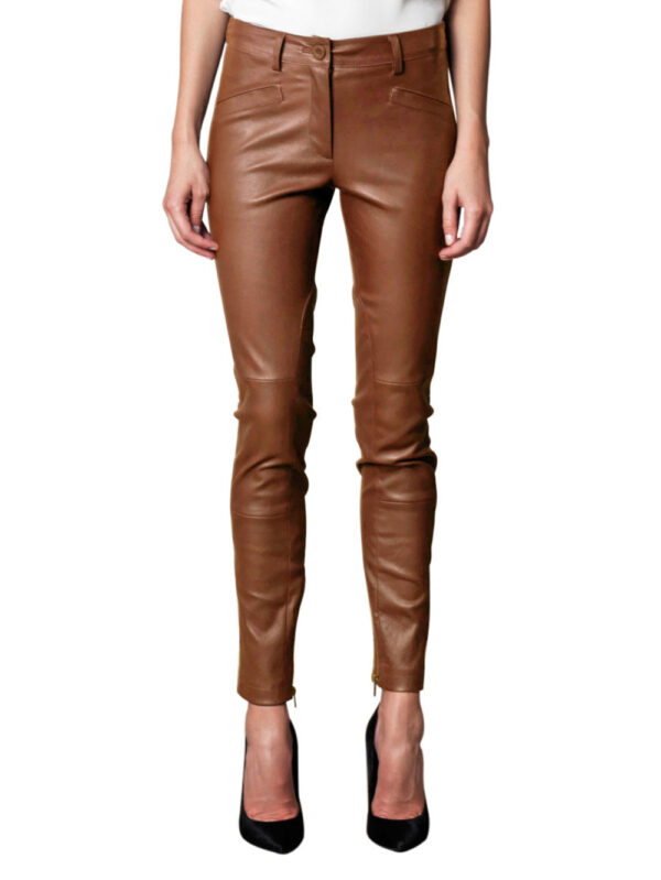 Peppy Loop Leather Pants Front