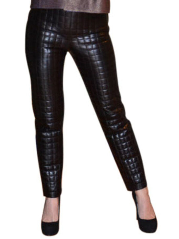 Splendid Quilted Leather Pants Front