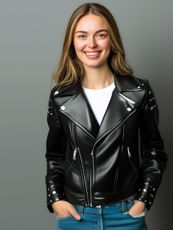 Studded Glam Biker Jacket