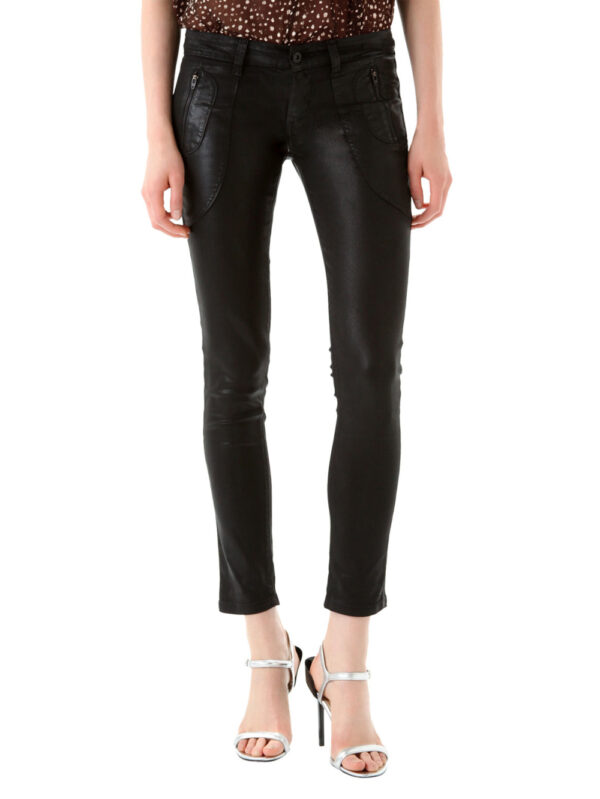 Sultry Skinny Leather Pants Front