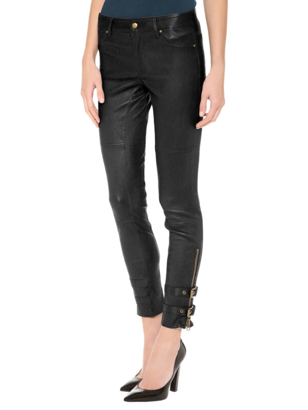 Supple Womens Leather Pants Front