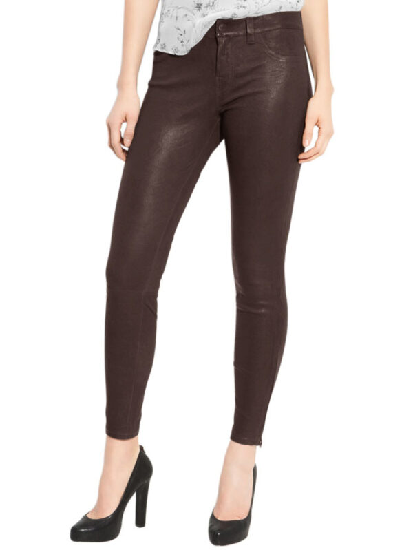 Finely Tailored Leather Pants Front