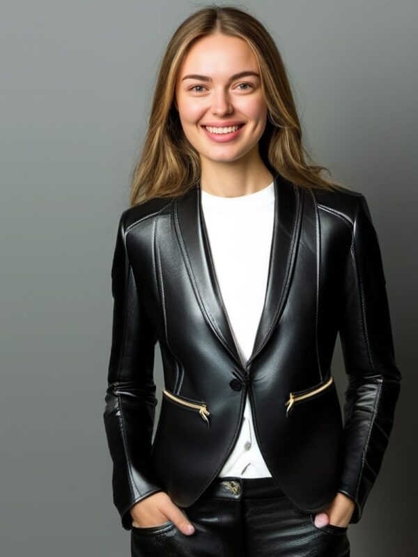 Velvet Touch Lambskin Blazer