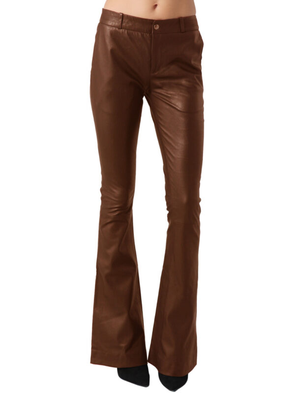 Vintage Leather Pants for Girls Front