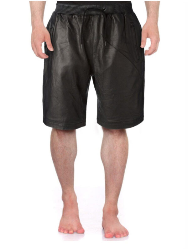 Classy Bermuda Leather Short Front