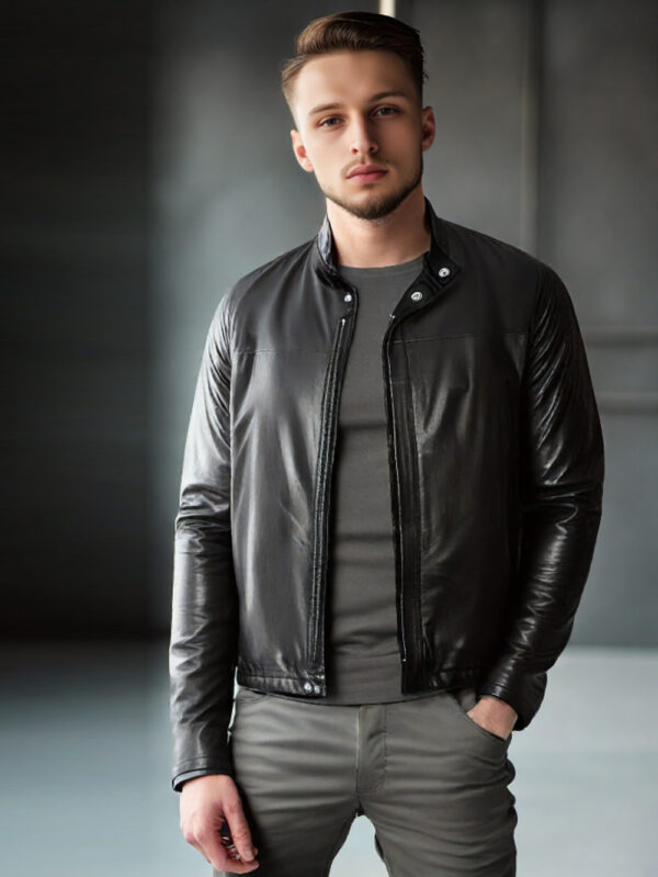 Corporate Luxe Leather Jacket