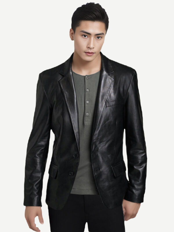 Cozy and Ductile Leather Blazer