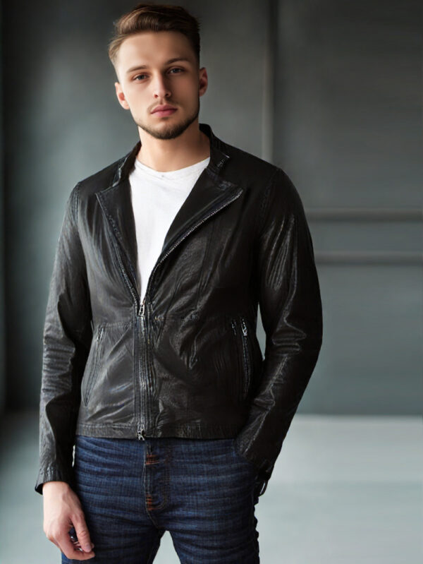 Cozy Fit Leather Jacket