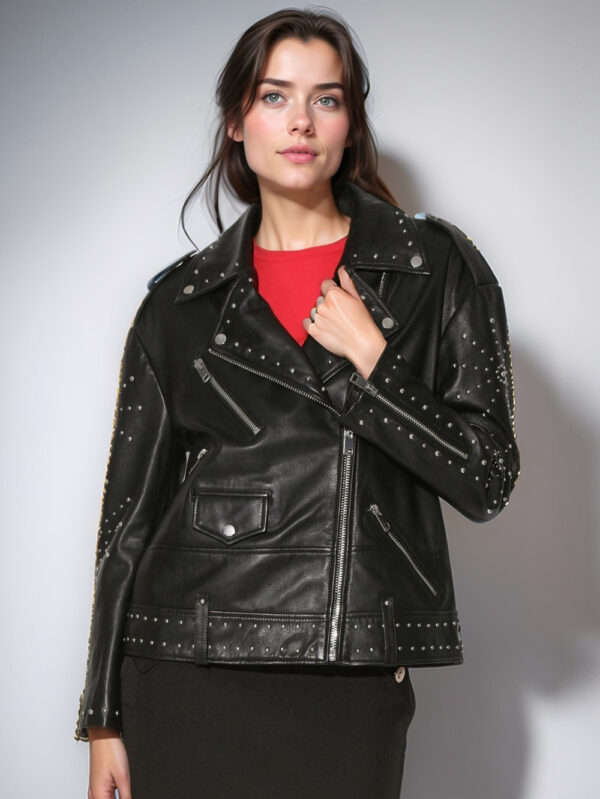 Dual Accent Studded Jacket