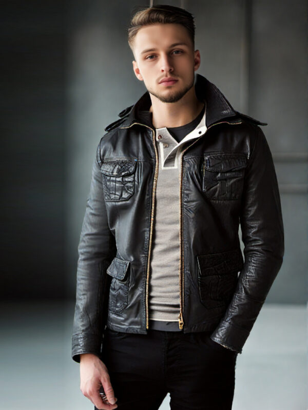 Iconic Design Leather Jacket