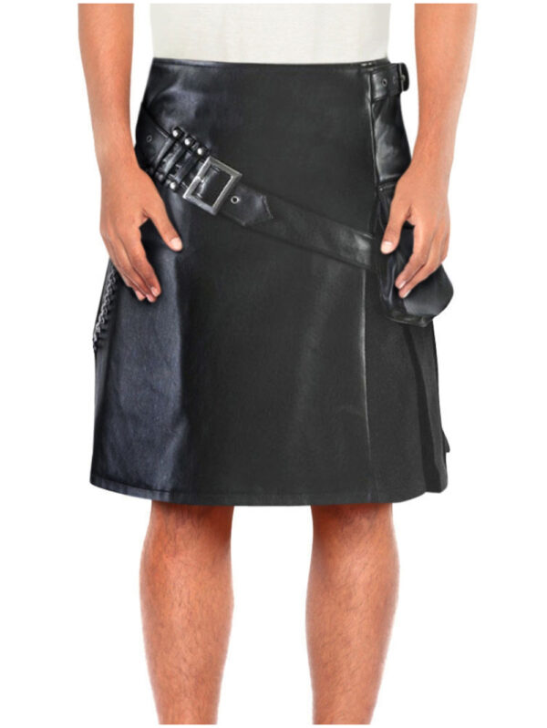 Leather & Suede Modern Kilt Front