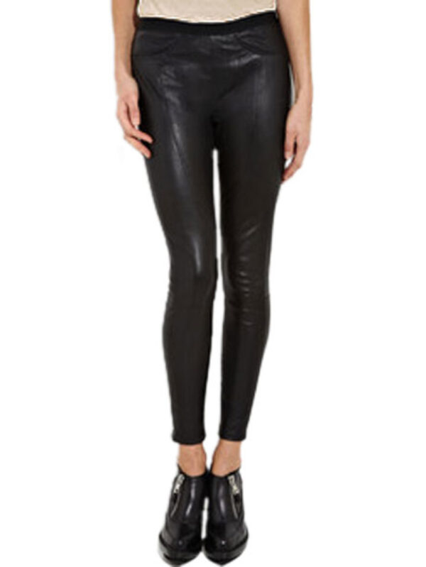 Luxury Smooth-Finish Leather Pants