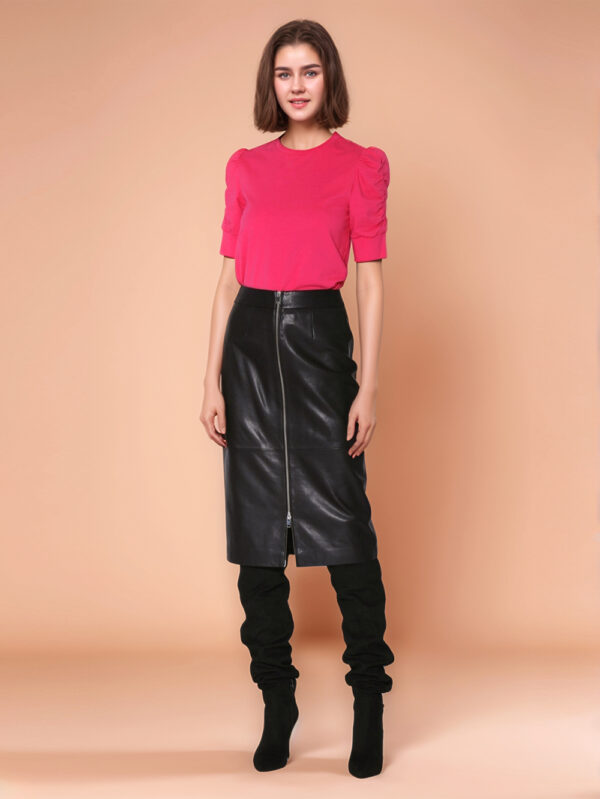 Modern Charm Leather Skirt