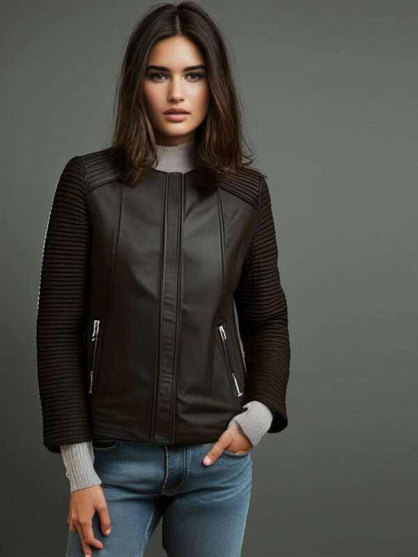 Peppy Collarless Motorcycle Jacket