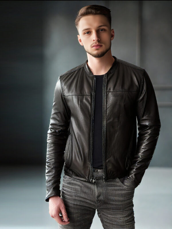 Poised Luxe Leather Jacket