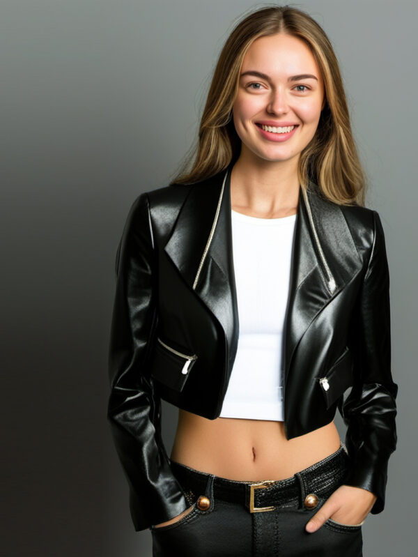 Poly Lined Moto Leather Jacket