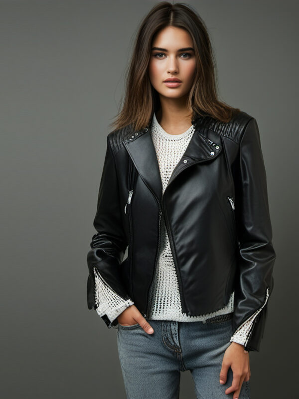 Quilted Luxe Biker Jacket