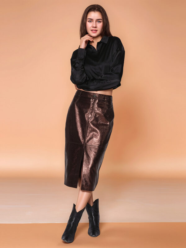 Radiance Luxe Leather Skirt