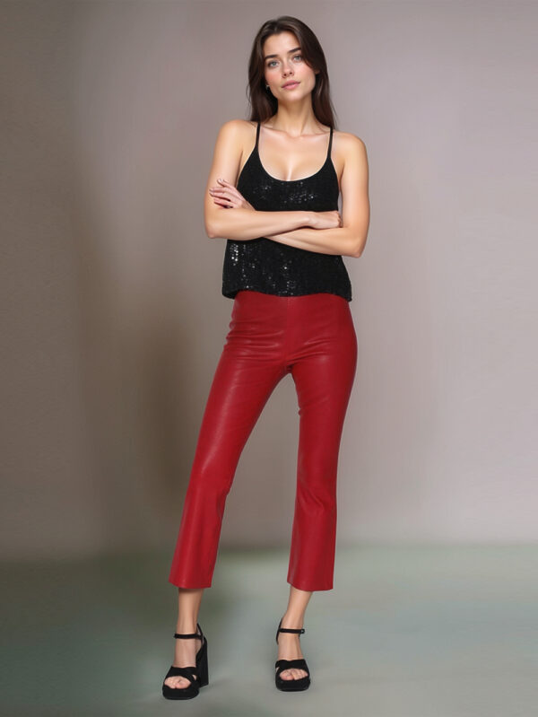 Radiance Satin Leather Pant