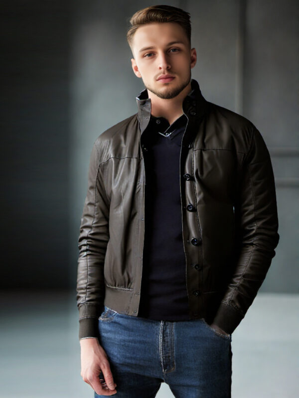 Retro Edge Leather Jacket