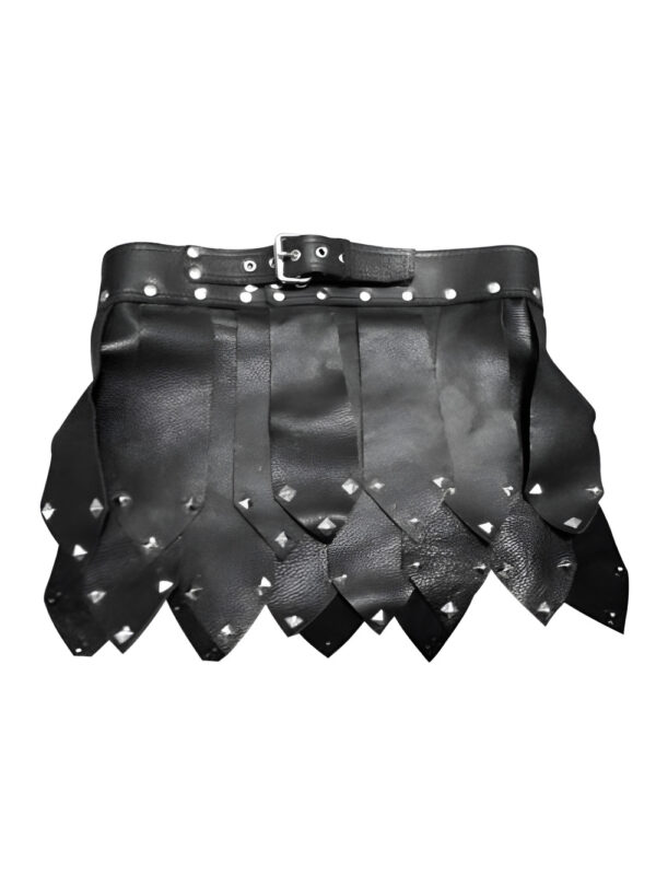 Roman Styled Leather Kilt Front