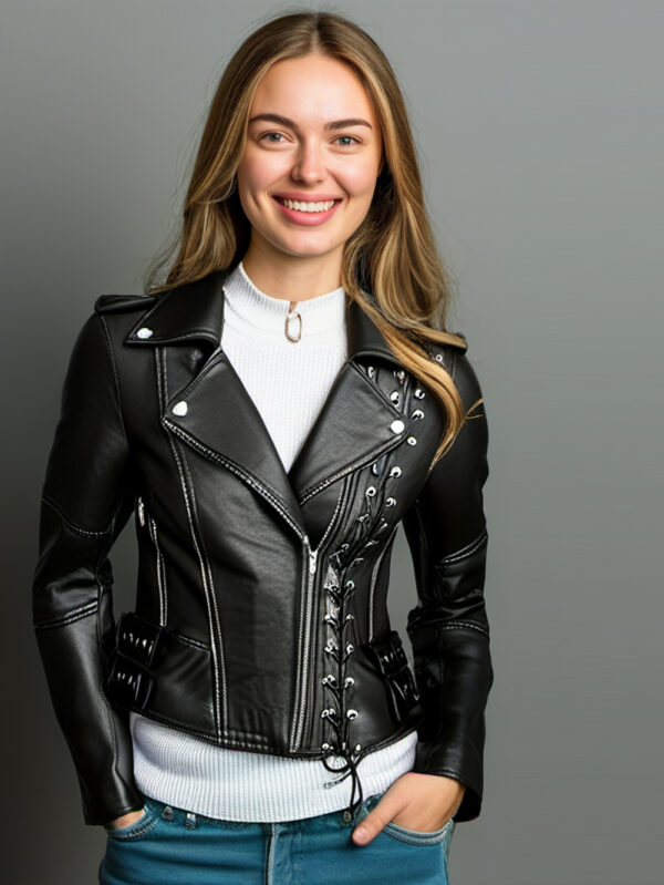 Shoestring Lace Moto Jacket