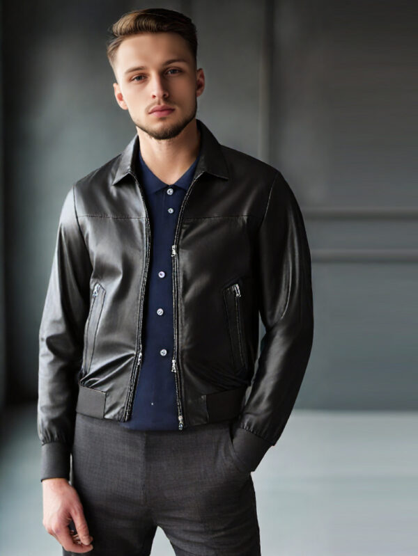 Smart Short Leather Jacket