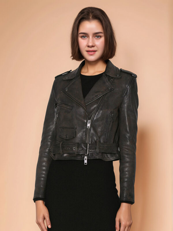 Modern Satin Leather Jacket